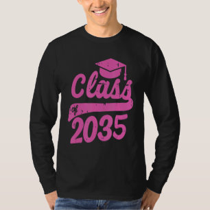 Class Of 2035 Graduation Grow With Me Kindergarten T-Shirt
