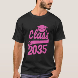 Class Of 2035 Graduation Grow With Me Kindergarten T-Shirt
