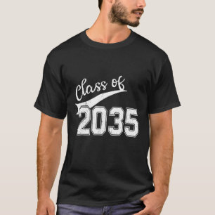 Class Of 2035 Grow With Me Graduation First Day Of T-Shirt