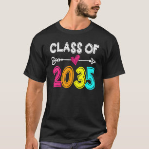 Class Of 2035 Grow With Me Graduation First Day Of T-Shirt
