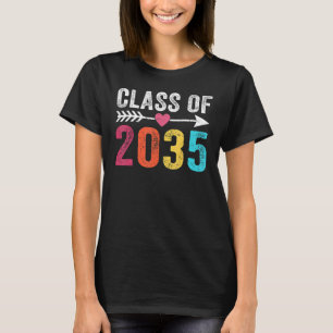 Class Of 2035 Grow With Me Graduation First Day Of T-Shirt