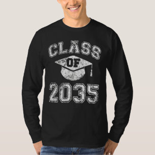 Class Of 2035 Grow With Me Graduation First Day Of T-Shirt
