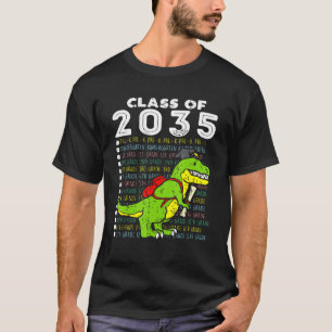 Class of 2035 Grow With Me Handprint Graduation Ch T-Shirt