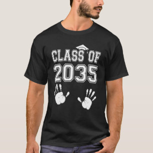Class Of 2035 Grow With Me Handprint Kindergarten  T-Shirt