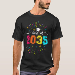 Class Of 2035 Grow With Me Kindergarten First Day T-Shirt