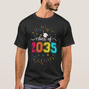 Class Of 2035 Grow With Me Kindergarten First Day T-Shirt