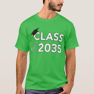 Class Of 2035  Grow With Me Kindergarten To Gradua T-Shirt