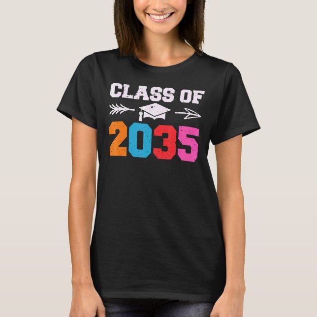 Class of 2035 Grow With Me lets crush kindergarten T-Shirt (Front)