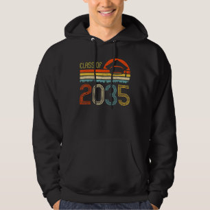 Class Of 2035 Grow With Me Pre K Graduate Vintage Hoodie