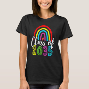 Class Of 2035 Grow With Me Pre K Kindergarten Grad T-Shirt