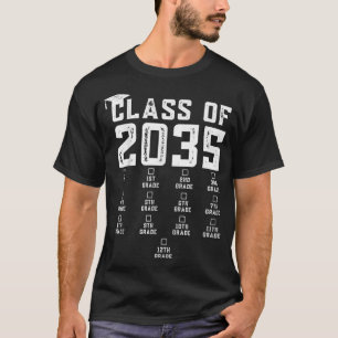 Class of 2035 Grow With Me Shirt With Space For Ch