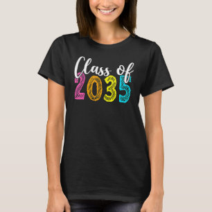 Class Of 2035 Handprin Grow With Me Kindergarten T-Shirt