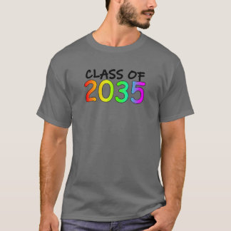 Class Of 2035 K -12Th Grade Hand Prints Space Grad T-Shirt