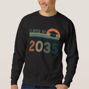 Class Of 2035 Kids Support Kindergarten To Graduat Sweatshirt