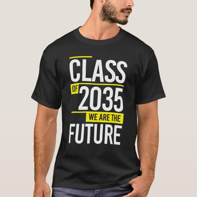 Class Of 2035  Kindergarten First Day Of School 2 T-Shirt (Front)