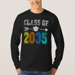 Class Of 2035 Kindergarten Graduate Grow With Me G T-Shirt