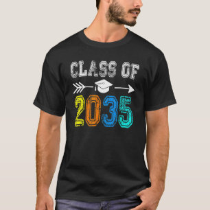 Class Of 2035 Kindergarten Graduate Grow With Me G T-Shirt
