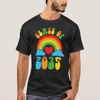 CLASS OF 2035 Kindergarten Grow With Me Student Sc T-Shirt