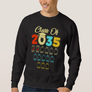 Class Of 2035 Kindergarten Pre K Graduation Grow W Sweatshirt