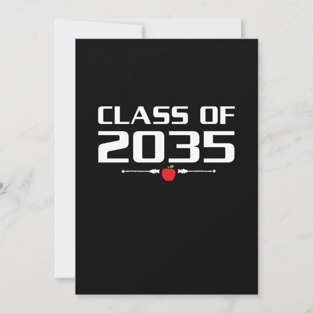 Class Of 2035 Kindergarten Pre K Grow With Me Grad Save The Date (Front)