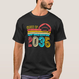 Class Of 2035 Kindergarten Pre K Grow With Me Grad T-Shirt