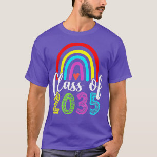 Class Of 2035 Kindergarten Pre K Grow With Me Grad T-Shirt