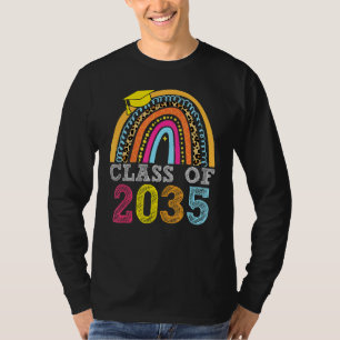 Class Of 2035 Kindergarten Pre K Grow With Me Grad T-Shirt