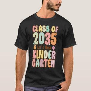 Class of 2035 Kindergarten Teacher Women Kids Back T-Shirt