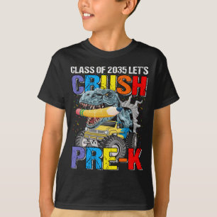Class Of 2035 Let's Crush Pre-K Monster Truck T-Shirt