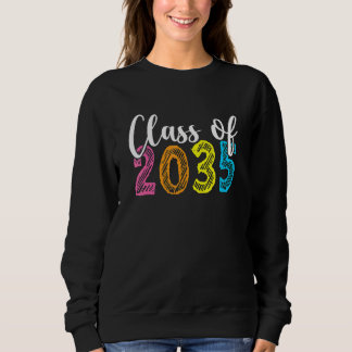 Class Of 2035 Pre K Graduate Kindergarten Graduati Sweatshirt