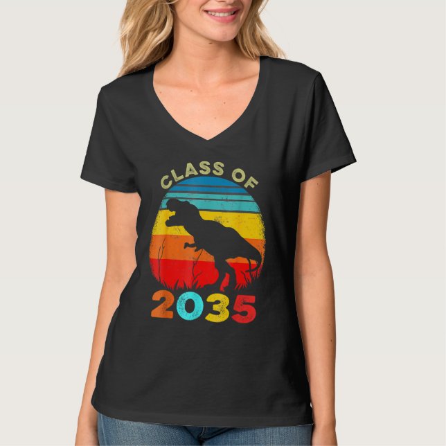 Class Of 2035 Pre K Graduate Preschool Graduation  T-Shirt (Front)