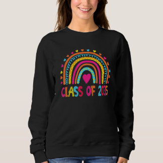 Class Of 2035 Pre K Grow With Me Graduation Rainbo Sweatshirt