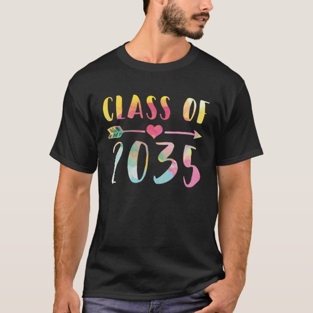 Class Of 2035 Pre school Kindergarten Nursery Grad T-Shirt (Front)