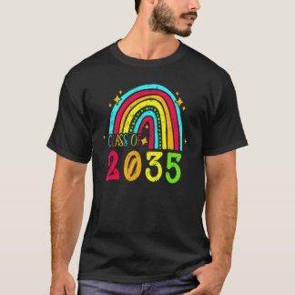 Class Of 2035 Rainbow Back To School Cute T-Shirt
