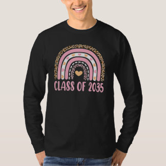 Class Of 2035 Rainbow Graduate Preschool Kindergar T-Shirt