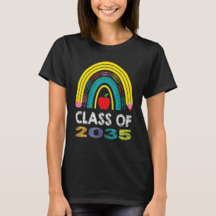 Class Of 2035 Rainbow Grows With Me First Day Of S T-Shirt