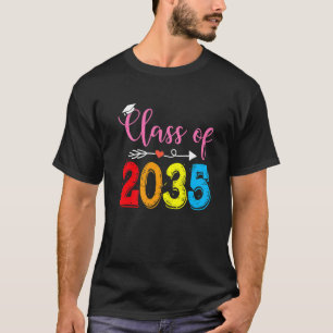 Class Of 2035 Senior 2035 Grow With Me Funny Gradu T-Shirt