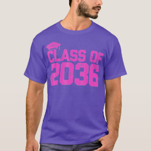 Class Of 2036 First Day Kindergarten Grow With Me T-Shirt