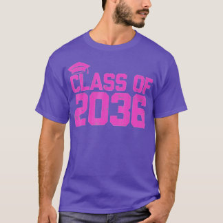 Class Of 2036 First Day Kindergarten Grow With Me  T-Shirt