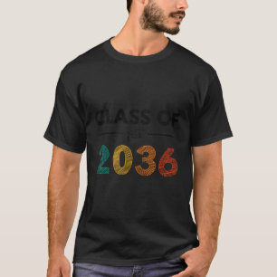 Class Of 2036 First Day Of School Back To School T-Shirt