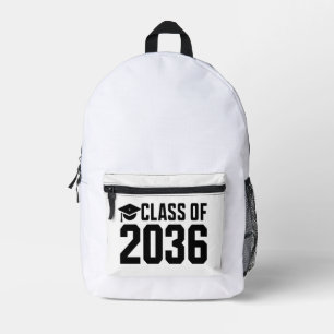 Class Of 2036 Grow With Me Back to School Printed Backpack