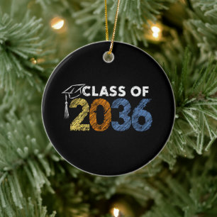 Class of 2036 Grow With Me First Day of School Ceramic Tree Decoration