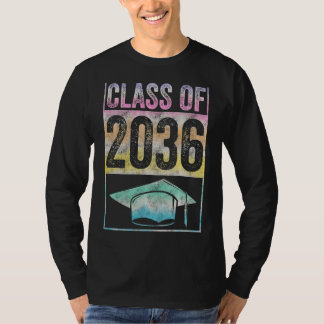 Class Of 2036 Grow With Me Graduation First Day Of T-Shirt