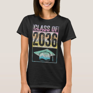 Class Of 2036 Grow With Me Graduation First Day Of T-Shirt