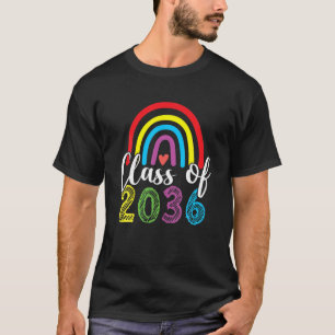 Class Of 2036 Grow With Me Pre-K Kindergarten Grad T-Shirt