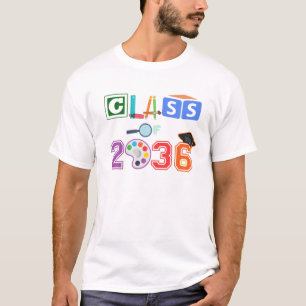 CLASS Of 2036 Kids PRE-K Nursery First Day Prescho T-Shirt