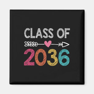 Class Of 2036  Pre-K Graduate Preschool Graduation Magnet