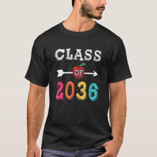 Class Of 2036  Pre K Graduate Preschool Graduation T-Shirt