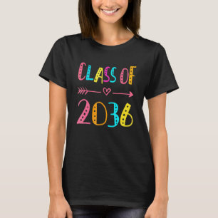 Class Of 2036 Preschool Kindergarten Graduation T-Shirt