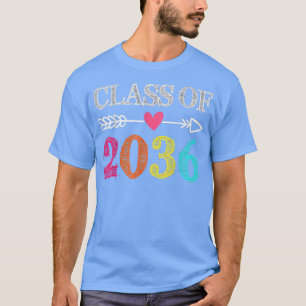 Class Of 2036 Senior 2036 Grow With Me Funny Gradu T-Shirt